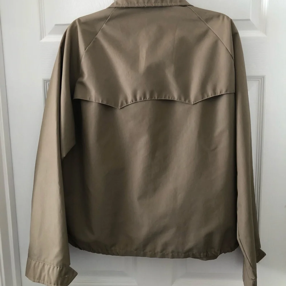 Size L Sportsmaster Vintage Harrington Style Men's Khaki Windbreaker Jacket USA
